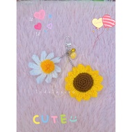 Sunflower Daisy Keychain