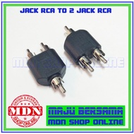 RCA To 2 Jack RCA AUX Jack Converter - Male RCA To 2 Male RCA