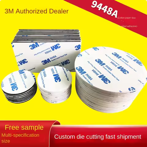 3M 9448A Double-Sided Adhesive Foam Tape High Viscosity Die Cutting Type Hook Car Decoration Strong 