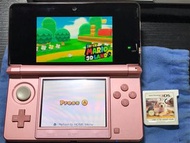 [95成新] 超美 珍珠粉 Nintendo 3DS 英國帶回 (含Super Mario 3D land 及 dogs&amp;cats養成遊戲)