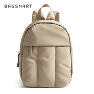 BAGSMART กระเป๋าเป้ Puffy Mini น้ำหนักเบา กระเป๋านักเรียนกันน้ำ กระเป๋านักเรียนน่ารักสำหรับผู้หญิง ล