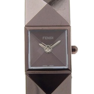 【日本直送】Fendi 芬迪 Pyramid 石英錶 4260L 不鏽鋼 咖啡色錶盤 指針式顯示 女仕款【二手】