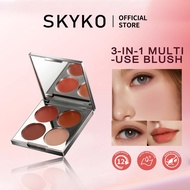 SKYKO Blush Palette 4 Color High Color Muti-Use For Cheek & Lips & Eyes