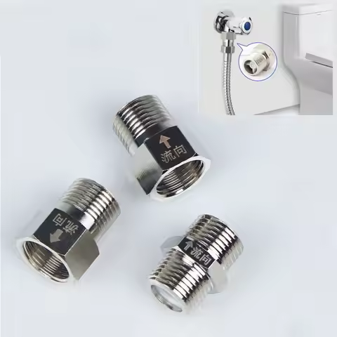Toilet one-way check valve male female thread 1/2" 201/304 stainless steel water tower water heater 