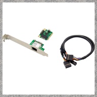 (DGHV) 1 PCS 2.5Gb Network Card 2500Mbps Gigabit Ethernet Card Lan Adapter 1 Port RJ45 Mini PCIe Net