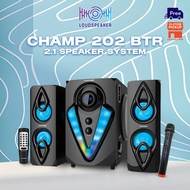 Vinnfier Champ 202 BTR Bluetooth Multimedia 2.1 Speaker with Karaoke System FM Radio USB SD Card Slo