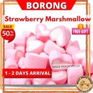 [ BORONG ] Halal 1 KG Sweets Marshmallow Strawberry  Murah Snack Food Makanan Snek Gula Candy Jajan 