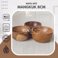 [JM_Craft] 8cm Teak Wood Bowl 8cm Teak Wood Wooden Bowl