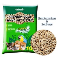 4L/2.2KG Premium Gold Pine Wood Cat Litter # Pasir Kucing Kayu Pine Pellet 3x Strong #