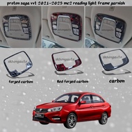 proton saga vvt 2021-2025 mc2 carbon fiber reading light frame red forged carbon garnish accessories