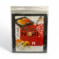 SUSHI NORI AKIRA DRIED SEAWEED 3 SHEETS, SUSHI NORI AKIRA 3 SHEETS HALAL SUITABLE FOR SUSHI