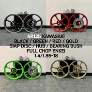 [TERMURAH] AR125 KH100 KAWASAKI TK1 SPORT RIM SIAP DISC / HUB / BEARING BUSH FULL CHOP 18INCH KOTAK 