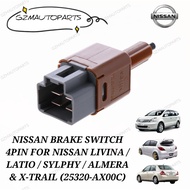 NISSAN BRAKE SWITCH 4PINS FOR NISSAN LIVINA / LATIO / SYLPHY / ALMERA & X-TRAIL (25320-AX00C)