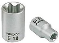 Proxxon 23612 Socket Spanner 3/8 Inch (E 6, External TX, Chrome Vanadium Steel 31 CRV 3, Ratchet Spa