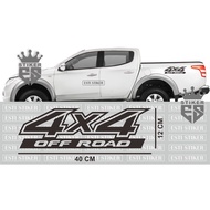 4 X 4 OFF ROAD STICKERS FOR HILUX STRADA TRITON RANGER JEEP CARS