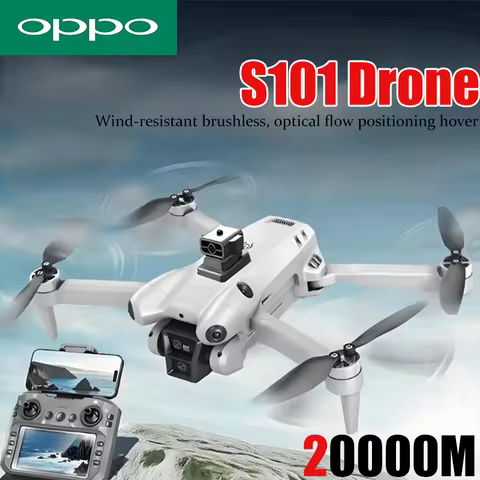 OPPO S101 Drone 8K HD Professinal Dual Camera 5G WiFi 120° Wide-angle ESC UAV With screen Obstacle A