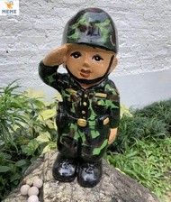 SHIBcoin ปูนปั้น ทหาร นายทหาร (ขนาดประมาณ 39x12x12 ซม. )1 ชิ้น เลือก 1 รายการ