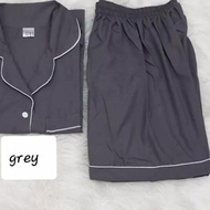 Women 's Nightgowns / Women' S Pajamas / Pajamas Cotton Plain Gray Motif (hp) - Silk Cotton