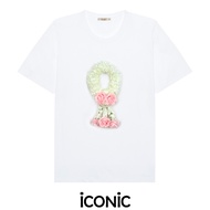 iCONiC รดน้ำดำหัว T-SHIRT #20088X เสื้อยืด ปัก พวงมาลัย จริง ร้อยดอกไม้ 3 มิติ เสื่อยืดสงกรานต์ เสื้