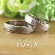 25% Smooth Matte July Finishing July Titanium Couple Ring Wedding Band