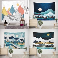 Tapestry Wall Decor Home Pink Peak Printed Tapestry Decorative Hanging Cloth Bedroom Wall Hanging ta