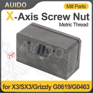 X-Axis Metric Feed Screw Nut for SIEG SX3-179/X3/JET JMD-3/BusyBee CX611/Grizzly G0619/G0463 Cross L
