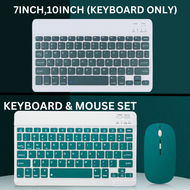 MR Wireless Keyboard & Mouse Bluetooth untuk Tablet iOS/Android Boleh Cas Bluetooth Keyboard and Mou