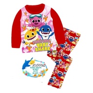 K007 BABY SHARK DOO DO KIDS PYJAMAS BAJU TIDUR BUDAK 24M 2Y