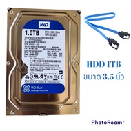 HDD WD BLUE,SEAGATE 500GB 7200rpm เกรดเอ แถมฟรีสาย sata 1 เส้น