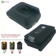 LED Light Enabled USB-C Adapter for Worx 20V Battery DC Input 14V-21V Max