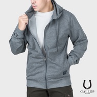 GALLOP : เสื้อฮู้ดแขนยาว SWEAT HOODIE (LONG-SLEEVE) รุ่น GJ9017 สีเทา