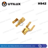 FemaleSkun Flat Flag 10.6 mm Model L Gold - H942 Utilux