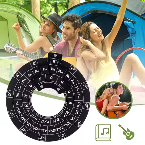 Circle Of Fifths Wheel Guitar Chord Wheel Wooden Melody Tool Musical Chord Wheel For Musicians Guita