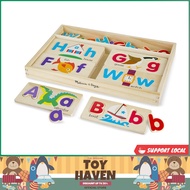 [sgstock] Melissa & Doug ABC Picture Boards - Educational Toy With 13 Double-Sided Wooden Boards and