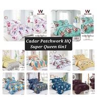 Ready stock, Cadar Patchwork Super Queen 6in1 Jenama Wan Tong