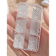 1Box Silvery Mixed Sizes 3D Nails Art Charms,0.5/0.8/1Mm Mini Silver Caviar Beads For Nail Art Decor