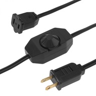 1.8M/5.9ft Plug-in Lamp Dimmer Switch Extension Cord Rotary Dimmer Switches  Dimmer Switch Extension