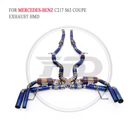 For Mercedes Benz AMG S63 Coupe C217 2014-2019 HMD Titanium Performance Catback Exhaust System With 