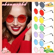 CHANMVPHD Metal Sunglasses Fashion Hippie Disco Circle Glasses