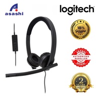 LoLogitech H570e USB Corded Professional HD Stereo Wired Headset Noise Cancelling Bi-Directional Mic