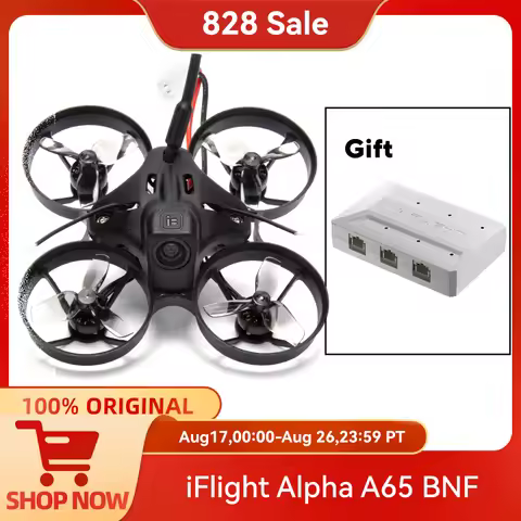 iFlight Alpha A65 Analog Tinywhoop BNF BLITZ F411 1S Whoop AIO 31MMX3 Propellers 24.5g lightweight M