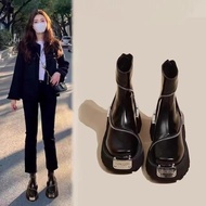 Influencer Thick Soled Martin Boots - Women’s Fall/Winter Motorcycle Inspired Retro Chelsea Boots