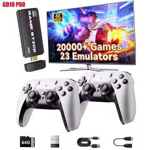 GD10 PRO 4K Game Stick 128G 256G 58000 Games Retro Game Console HD Video Game Console Wireless Contr