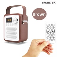 Smartec Bluetooth Portable Radio Speaker Bluetooth Speaker Radio Clock Fm