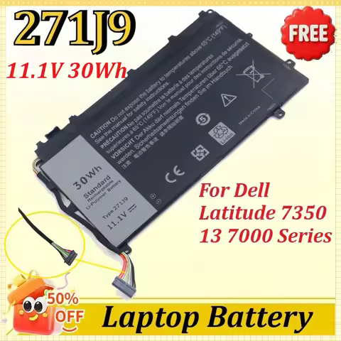 New 271J9 11.1V 30Wh Laptop Battery for Dell Latitude 7350 13 7000 Series GWV47 MN791 YX81V 3WKT0 YX