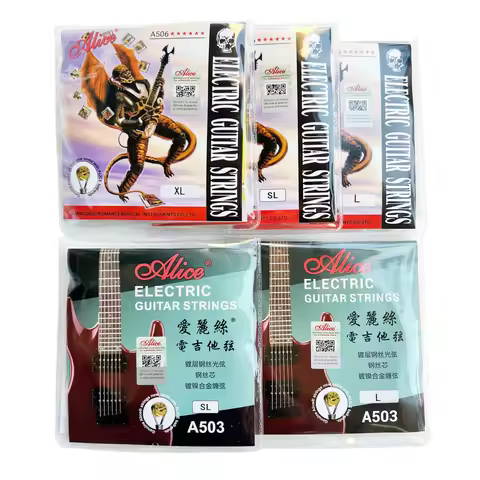 5 Sets Alice A503 A506 XL 008 SL 009 L 010 Nickel Plated Alloy Electric Guitar Strings