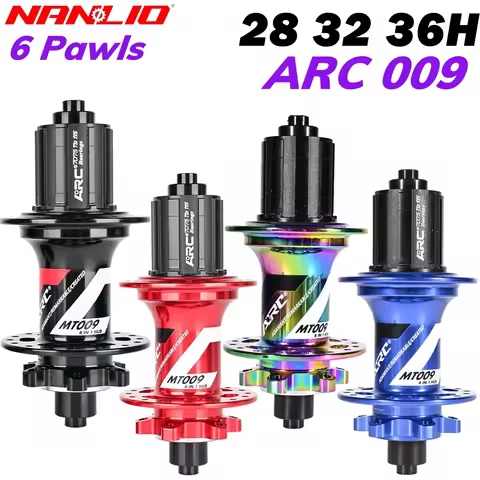 ARC 009 Front Rear Bicycle Hub, 6 Pawls 114T Noise, Mountain Bike NBK Sealed Bearing, HG XD MS 8-12 