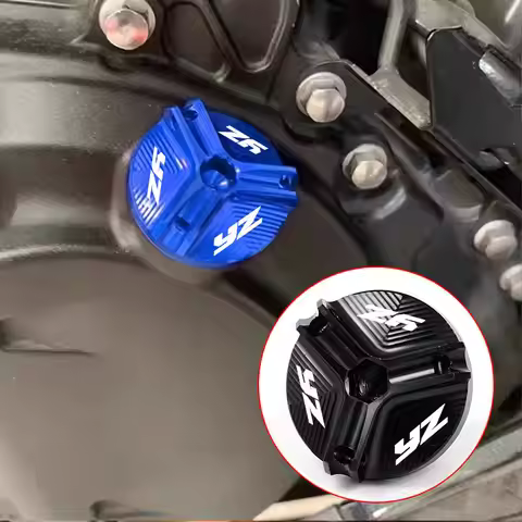 Motorcycle Engine Oil Filler Cup Cap Plug Cover For Yamaha YZ65 2023 YZ80 YZ85 98-23 YZ125 97-23 YZ2