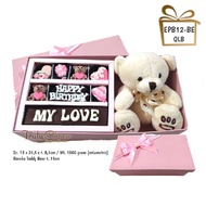 TruyChoco Paket Coklat Praline Ucapan Untuk Kado / Hampers Ulang tahun Romantis Untuk Pacar Cewek