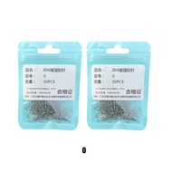 100PCS  Snap Connector Bahan Stainless kili-kili pancing Bahan Stainless Steel Snap Peniti Pancing